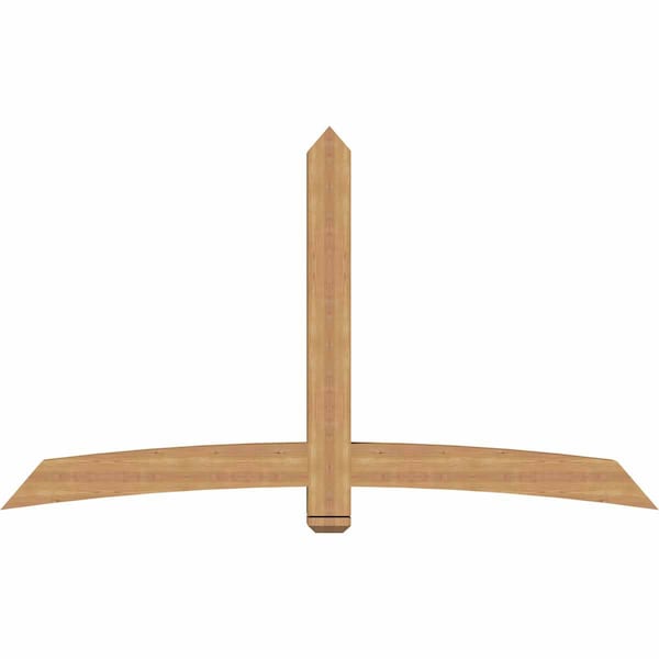 Ekena Millwork Bellingham Timber Gable Bracket, Western Red Cedar, 84"W x 49"H x 5 1/2"D x 5 1/2"F, 14/12 Pitch GBW084X49X0606BEL00SWR - main